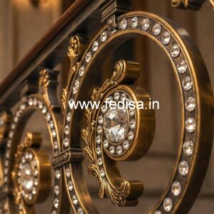 Premium Brass Crystal Staircase Decor CR-7107