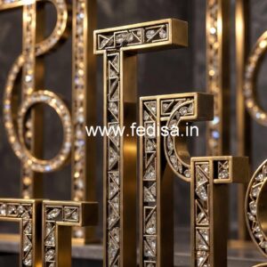 Elegant Brass Crystal Railings for Staircases CR-7116