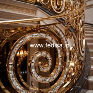 Modern Brass Crystal Railings with LED CR-7124