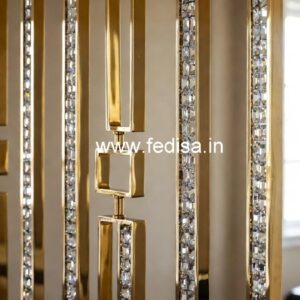 Luxury Crystal Brass Railings for Interiors CR-7130