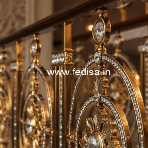 Stylish Brass Crystal Railing Designs CR-7131