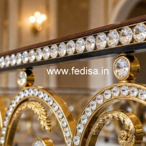 Elegant Brass Crystal Railings for Home Decor CR-7173