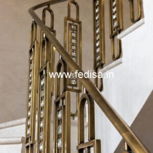 Luxury Brass Crystal Railings for Modern Interiors CR-7175
