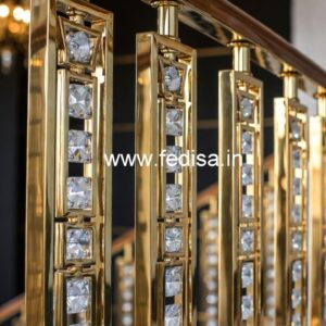 Stylish Brass Crystal Railings for Decor CR-7183