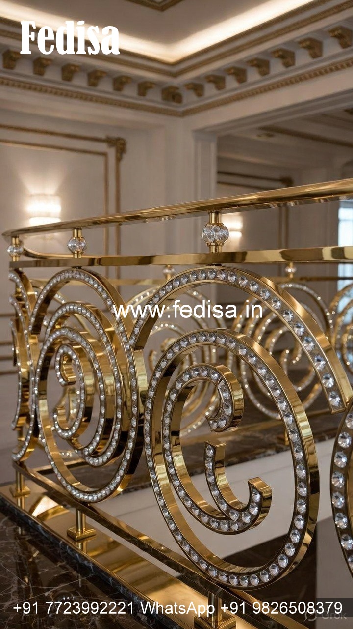 Stylish Brass Crystal Railings for Luxury Living CR-7187