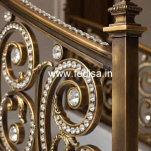 Premium Brass Crystal Railings for Modern Homes CR-7223