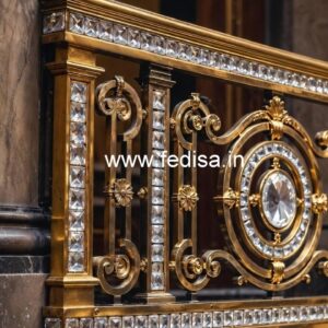 Premium Brass Crystal Railings for Luxury Design CR-7239
