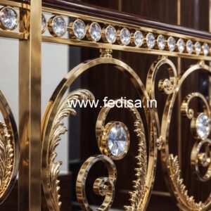 Elegant Brass Crystal Railings for Decor CR-7240