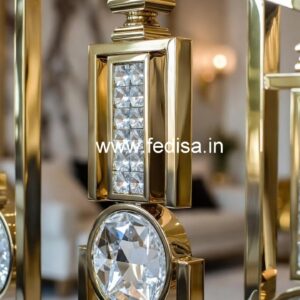 Premium Brass Crystal Railings for Projects CR-7242