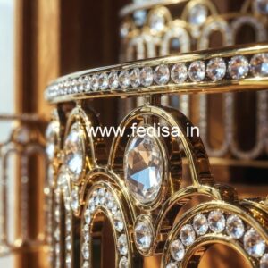 Designer Brass Crystal Railings for Interior Projects CR-7262