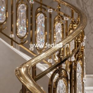 Premium Brass Crystal Railings for Home Design CR-7267
