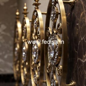 Elegant Brass Crystal Railings for Luxury Living CR-7272