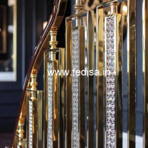 Elegant Brass Crystal Railings for Dream Homes CR-7280