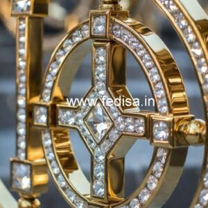 Elegant Brass Crystal Stair Railing Designs CR-7296