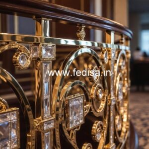 Classic Brass Crystal Railing Styles CR-7302