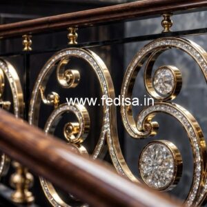 Decorative Brass Crystal Railing Ideas CR-7306