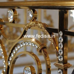 Artistic Brass Crystal Staircase Railings CR-7315
