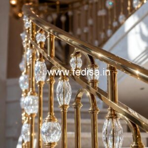Luxury Interior Railings with Brass Crystal CR-7324