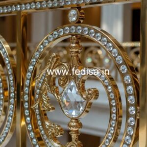 Brass Crystal Railings for Modern Villas CR-7329