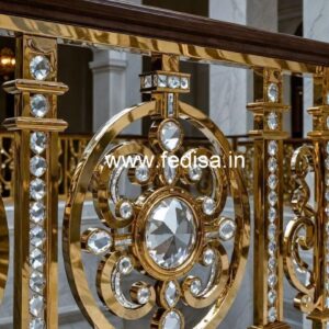 Decorative Crystal Brass Railings CR-7355