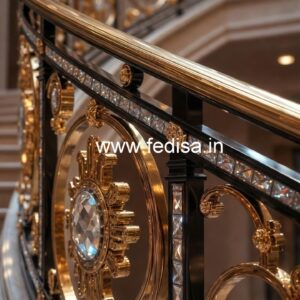 Premium Home Brass Crystal Railings CR-7362