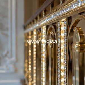 Elegant Home Decor Brass Crystal Railings CR-7365