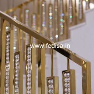 Designer Interior Brass Crystal Railing CR-7378