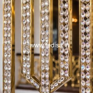 Modern Brass Crystal Staircase Railing Ideas CR-7399