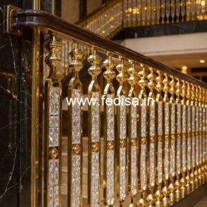 Designer Interior Brass Crystal Railings CR-7431