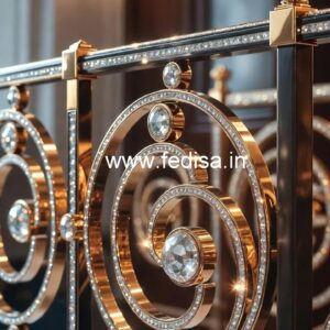 Premium Staircase Brass Crystal Designs CR-7437