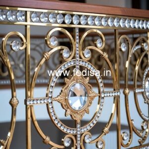 Luxury Brass Crystal Railings for Duplex CR-7454