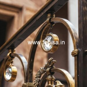 Stylish Brass Crystal Railing for Modern Homes CR-7461