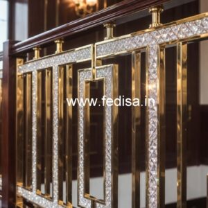 Elegant Interior Brass Crystal Railings CR-7463