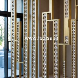 High-End Brass Crystal Railings for Interiors CR-7465