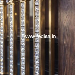 Designer Brass Crystal Railings for Stair Design CR-7475
