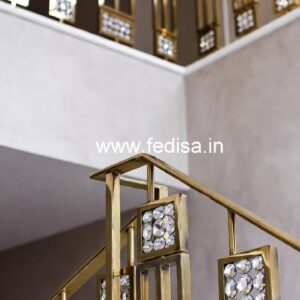 Premium Brass Crystal Railings for Luxury Homes CR-7476