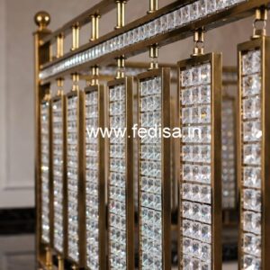 Stylish Brass Crystal Railings for Interior Design CR-7478