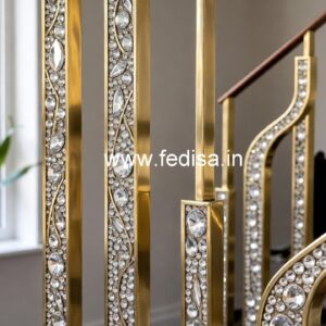 Luxury Brass Crystal Railings for Home Styling CR-7484