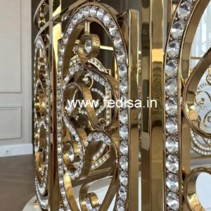 Luxury Brass Crystal Railing Design Ideas for Modern Homes CR-7492