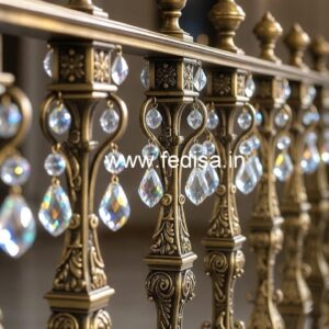 Unique Brass Crystal Staircase Designs CR-7504