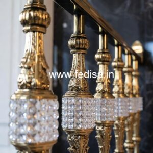 Royal Look Brass Crystal Stair Designs CR-7505