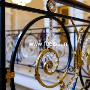 Luxury Brass Crystal Balcony Railings CR-7507