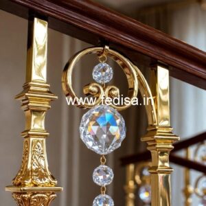 Premium Brass Crystal Railings for Modern Homes CR-7527