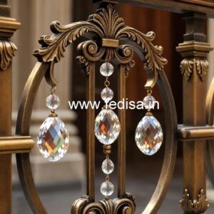 Stylish Brass Crystal Railings for Stair Design CR-7535