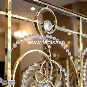 Designer Brass Crystal Railings for Projects CR-7537