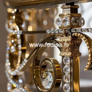 Luxury Brass Crystal Railings for Modern Homes CR-7540