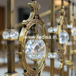 Premium Brass Crystal Railings for Luxury Design CR-7543