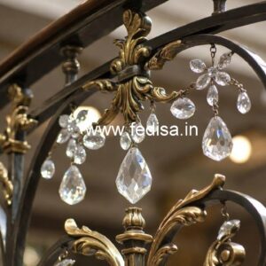 Designer Brass Crystal Railings for Villas CR-7564