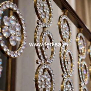 Brass Crystal Railing for Luxury Homes CR-7607