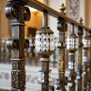 Brass Crystal Railings for Modern Villas CR-7633